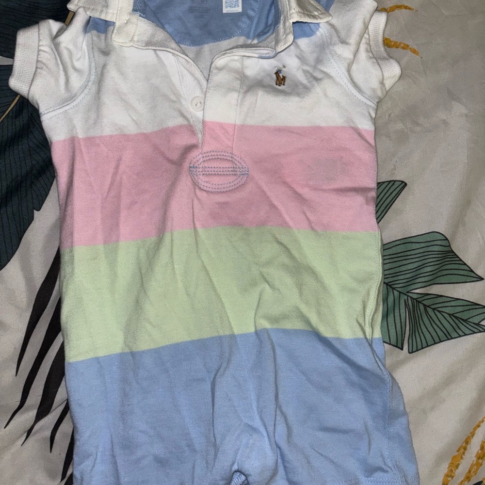 Polo by Ralph Lauren Multicolor Striped Bodysuit
